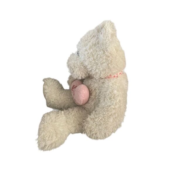 Pink Plush Teddy Bear Stuffed Animal Pastel Kids Anniversary Valentines Day Love - Picture 4 of 10